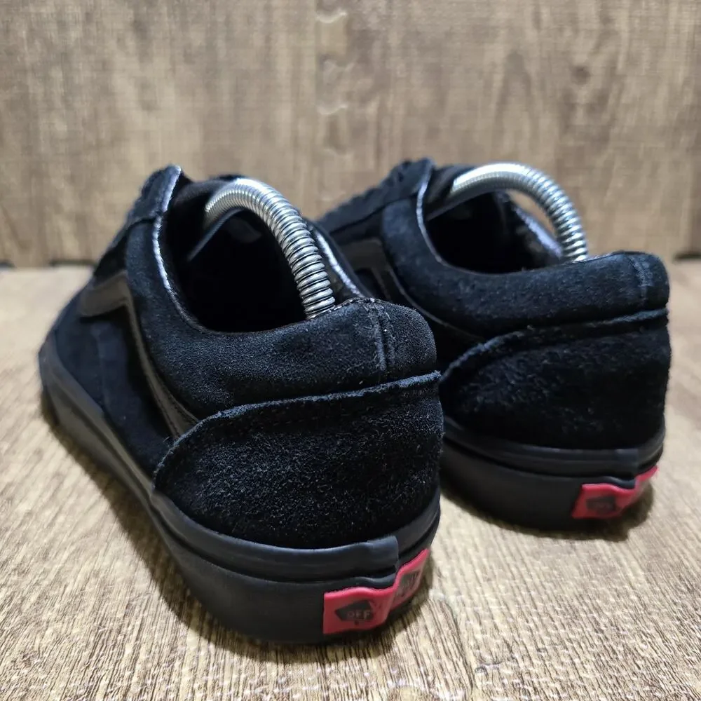 Vans Old Skool Triple Black Suede Sneakers Womens 7.5 Mens 6 Shoes